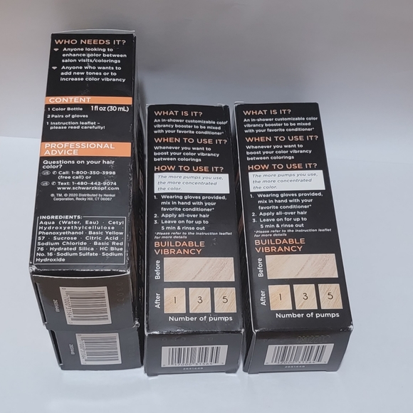 Lot of 4 chwarzkopf Color Boost Color Vibrancy Booster Golden - Picture 3 of 3